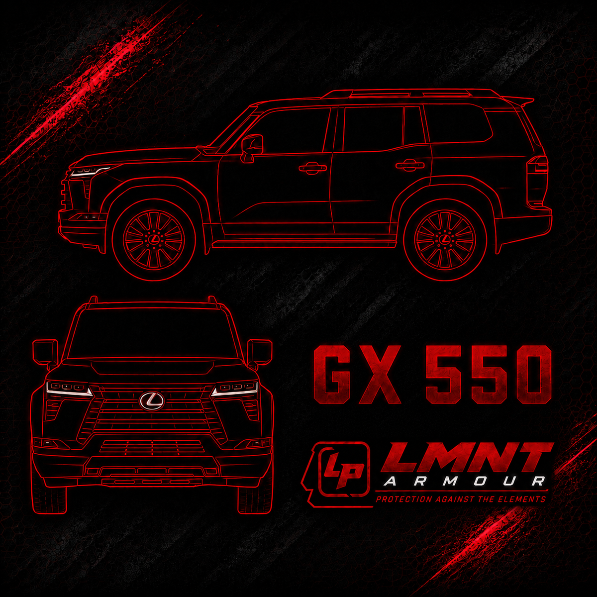 Lexux GX550 - LMNT Armour DIY Kit -