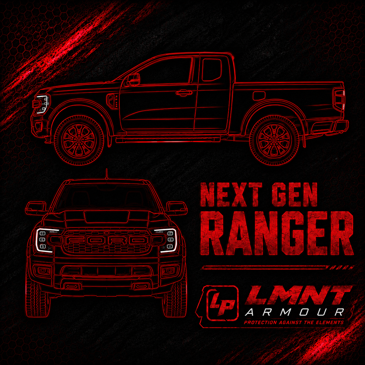 Ford Ranger Next Gen - LMNT Armour DIY Kit -